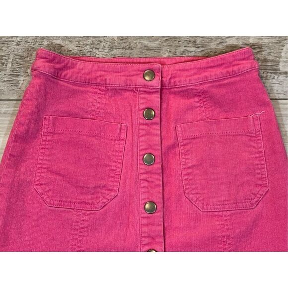 Cotton Candy LA pink corduroy mini skirt size S - Picture 2 of 10